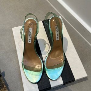 Aquazzura plexi sandal 105